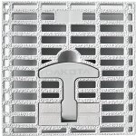 Grille de regard en polypropylne - 20x20 cm - gris - rsistance aux chocs - rsistance  leau - rsistance ...