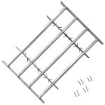 Grille rglable de scurit de fentres et 4 barres 700 - 1050 mm - salutuya - tj30405