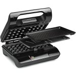 Grille - sandwich / gaufrier / grill - nova - compact pro 700 w - 3 jeux de plaques interchangeables