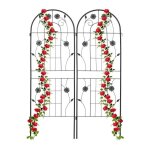 Relaxdays tuteur à tomates en lot de 2 pour plantes grimpantes en métal à planter h x l : env. 150 x ... Relaxdays tuteur à tomates en lot de 2 pour plantes grimpantes en métal à planter h x l : env. 150 x ...