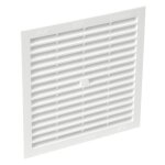 Grille de ventilation - nicoll - 1b214 - 178x178mm - polystyrène - moustiquaire Grille de ventilation - nicoll - 1b214 - 178x178mm - polystyrène - moustiquaire