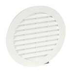 Grille de ventilation - nicoll - 1bc110 - ronde - 32 cm - avec moustiquaire