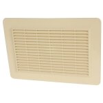 Grille de ventilation en applique rectangulaire pour faades type 200cm sable - nicoll - 1gapm2