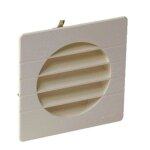Grille de ventilation � encastrer ext�rieur pour tubes pvc d 80mm coloris sable - nicoll - 1getm80
