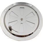 Grille de ventilation - jormftte - rond - acier inox - ouverture r�glable - �vacuation dair