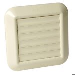 Grille  volets mobiles - nicoll - gots - couleur sable - pour hotte - mise en ?uvre facile et rapide ...