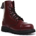 Grinders hunter bottines  lacets en cuir  10 oeillets pour hommes coloris cerise (cerise 42)