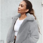 Gris kp211029tiwt01e manteau en peluche m