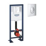 Grohe - bati support pour wc rapid sl 1. 13 m x 0. 42 m avec plaque de commande chrome