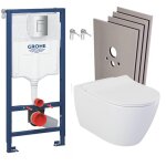 Grohe - pack wc b�ti - support + wc sans bride bello + abattant softclose + set dhabillage (rapidsl - ...