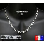 Chaine en argent massif pour homme - ascalido - 6mm - 50cm / 55cm / 60cm