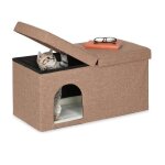 Relaxdays grotte pour chat pratique banc robuste cachette h x l x p : env. 385 x 745 x 37 cm intérieur ... Relaxdays grotte pour chat pratique banc robuste cachette h x l x p : env. 385 x 745 x 37 cm intérieur ...