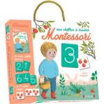 Grund - mes chiffres � toucher montessori � coffret avec 11 cartes chiffres rugueux et 11 cartes images ...