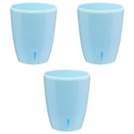 Gt garden - lot de 3 pots pour orchid�es avec r�serve deau - orchidea bleu 2 litres