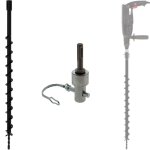 Gt market - m�che de tari�re � 40 mm avec adaptateur pour perceuse et perforateur sds - plus