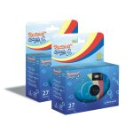 Gt photo gt27wp realishot splash - lot de 2 appareils photo jetables �tanches - 27 poses id�al pour photos ...