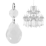 Pendentifs en cristal de verre - zerodis - gu345 - 10 pi�ces - accessoires de bricolage - d�coration ...