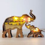 Gue statue dlphant en bois de buis de haute qualit pour la dcoration de bureau table  manger (avec ...