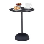 Relaxdays guéridon table d?appoint ronde h x d : 485 x 40 cm métal et mdf console de salon moderne noir ... Relaxdays guéridon table d?appoint ronde h x d : 485 x 40 cm métal et mdf console de salon moderne noir ...
