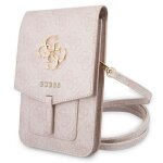 Guess 4g big metal logo phone bag - sac avec compartiment pour smartphone (rose) - 3666339005368