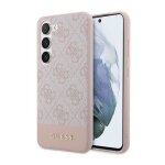 Guess 4g bottom stripe metal logo collection - coque pour samsung galaxy s23 (rose) - 3666339117580
