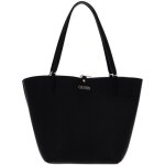 Sac shopper - guess - alby toggle tote - r�versible - noir / bleu - avec sac � �paule bandouli�re