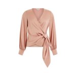 Guess - blouse cache c?ur - vieux rose - m - rose - blouses & chemisiers femme Guess - blouse cache c?ur - vieux rose - m - rose - blouses & chemisiers femme