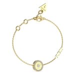 Guess bracelet s yellow gold dor� en cuir pour femme love guess mini bracelet 261859