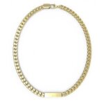 Collier - guess - juxn03005jwygt - acier plaqu� or - 7 mm - homme