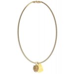 Collier - guess - jumn01300jwygt - acier dor� - 2 pampilles - t�te de lion