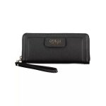Guess eco angy slg large zip around wallet black [228722] - porte - monnaie porte monnaie