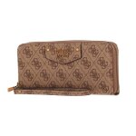 Guess eco brenton slg large zip around l latte logo [188053] - porte - monnaie porte monnaie