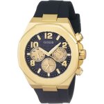 Montre - guess - empire gw0583g2 - quartz - acier inoxydable - 47 mm - noir
