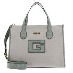Guess sac � main beige menthe pour femme - g status compartment tote natural / sage 247031