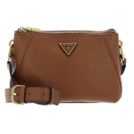 Guess laryn large hobo double zip cognac [249295] - sac � �paule bandouli�re sacoche