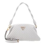 Guess pochette gris clair pour femme - lisbet frame clutch stone 230547