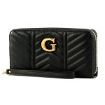 Porte - monnaie - guess - lovide slg - noir - 100% polyur�thane - �l�gant