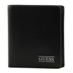 Guess porte - monnaie noir en cuir pour homme - new boston small billfold coin wallet 236783