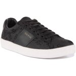 Guess nola baskets  lacets en synthtique 4g logo imprimes pour homme en noir blanc (noir blanc 43) ...