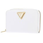 Guess porte - monnaie m blanc en cuir pour femme cosette zip around wallet 260913
