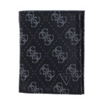 Guess porte - monnaie noir gris en cuir pour homme - mito small billfold wallet with coinpocket dark ...