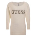 Guess - pull  perles - crme - xl - beige - pulls & gilets & sweats femme