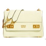 Guess sac � �paule bandouli�re jaune clair pour femme - katey croc danna flap shoulder bag light lime ...