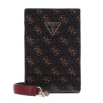 Sac � �paule bandouli�re - guess - noelle mini crossbody bag - marron - 100% polyur�thane - 12x19x4 cm ...
