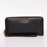 Portefeuille guess femme laurel slg noir polyurethane