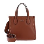 Guess sac � main marron beige pour femme silvana 2 compartment mini tote cognac xs 264360
