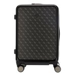 Guess valise gris fonc� gris clair pour femme et homme verona spinner trolley dark black m 274334