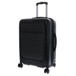 Valise - guess - vezzola 22 in 8 - wheeler - noir / gris - coque rigide - serrure tsa
