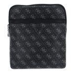Guess sac � �paule bandouli�re noir gris fonc� pour homme - vezzola smart crossbody flat bag dark black ...
