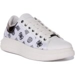 Guess vibo baskets � lacets en synth�tique 4g � logo imprim� pour femmes en blanc argent (blanc argent ...